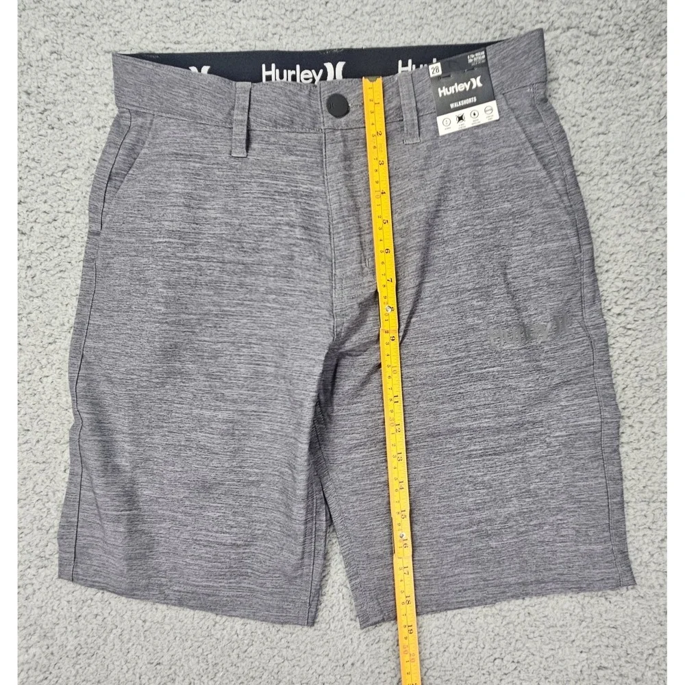 Hurley Walkshorts Men's 28 Gray Hybrid 4-Way Stretch Water Repellent NWT